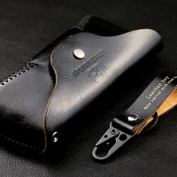 High Quality Genuine Leather Eyewear Bag Luxury Vintage Eyeglass Storage Women Men Holsters Pouch Case for Wife Husband