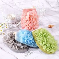 Bath Glove Flower Double Use Scrub Bath Toiletries Soft Bathroom Shower Bath Brushes Sponges