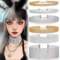 TOP Quality Cool Shiny Rhinestone Bundle Neck Popular Element Collar Necklace Punk Hip Hop Women 39;s Choker Gift Korean Jewelry