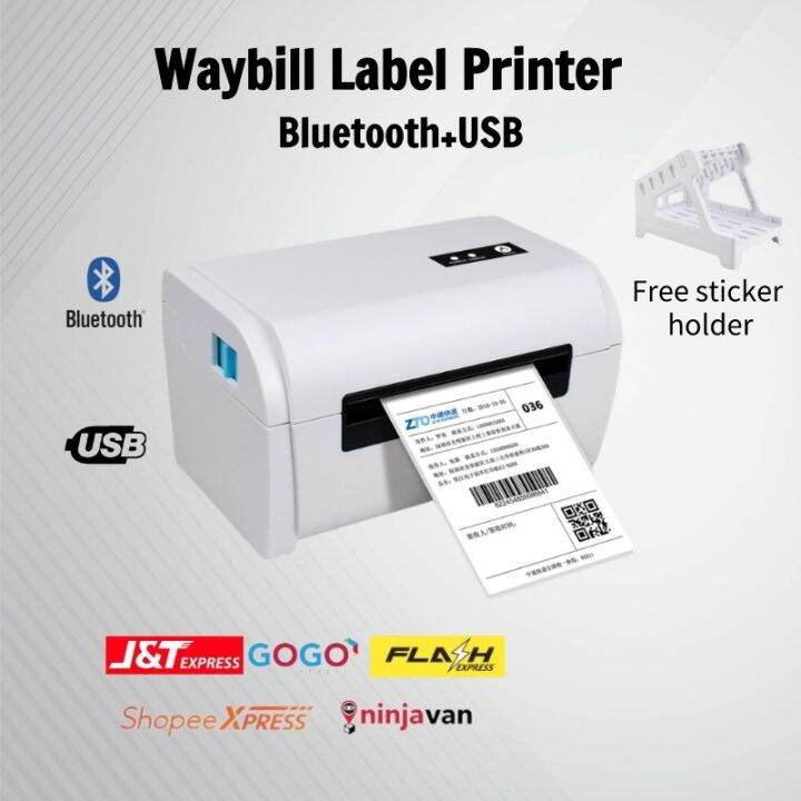 ZJ9200 PC/Cellphone Bluetooth/USB Thermal Printer Waybill Label