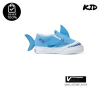 VANS SLIP ON V SHAKE BLUE TRUE WHITE TODDLER *รองเท้าเด็ก* (สินค้ามีประกันแท้)