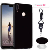 เคสซิลิโคนนุ่มสำหรับ Huawei Honor 8X (สีดำ)