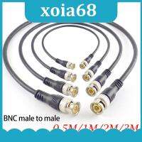 xoia68 Shop 0.5M/1M/2M/3M BNC Male To Male Adapter Connector Cable Cord M/M plug For CCTV Camera Home Security Double-head Video