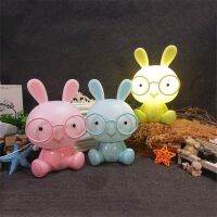 ✶✷ Baby Bedroom Bedside Lamp Cute Rabbit Animal USB Night Lights Christmas Gifts Children Kids Room Ornaments Decor LED Night Lamps