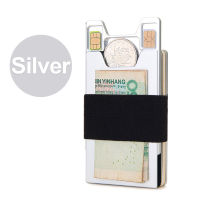 DIENQI Slim Metal Wallet for Men Thin Credit Card Holder Man Purse Minimalist Coin SIM Case Rfid Business Mini Magic Card Wallet