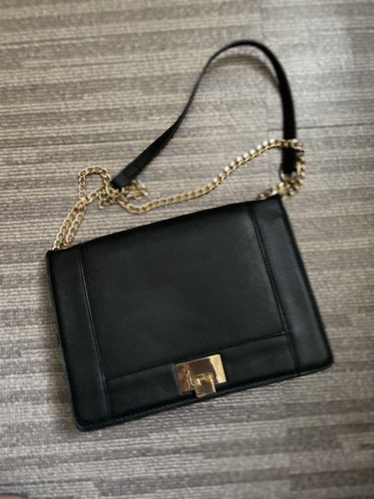 Preloved Stradivarius Chain Sling Flap Cross Body Chain Bags | Lazada PH