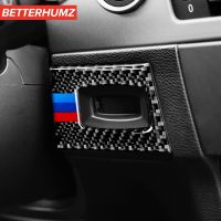 【CW】 For BMW Series 3 E90 E92 E93 M performance Carbon Fiber Car Ignition Switch Key Hole Frame Stickers Trim Interior Accessories