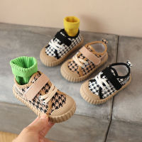 Children canvas shoes spring 1-2-3 years old children non-slip soft sole toddler shoes girls boys board shoes baby shoes