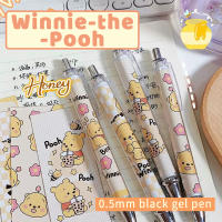 20Pcs ปากกาเจลการ์ตูน Pooh นักเรียนน่ารักปากกาสอบ0.5มม. สีดำเครื่องเขียน Quick-Dry โรงเรียนสำนักงานลายเซ็นปากกาอุปกรณ์