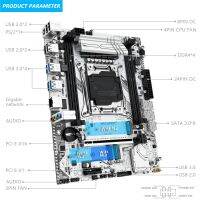 เครื่อง LGA2011-3ชุดวงจรหลัก X99กับชุด Xeon E5 2660 V4เครื่องประมวลผลซีพียู2*8 = 16GB DDR4 RAM หน่วยความจำสำหรับเดสก์ท็อป NVME M.2 K9