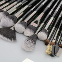 BEILI Black Professional 40 Pieces Makeup Brushes Set Soft Natural bristles powder Blending Eyebrow Fan Foundation make up brush