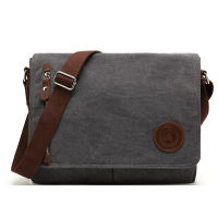 Vintage Canvas Briefcase Men Business office Crossbody bags Casual Cover Shoulder Bags Envelope male File work bag Retro