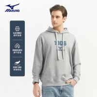 Mizuno/Mizuno Long-Sleeved Round Neck Loose Outdoor Casual Spring And Autumn Pullover Mens Hooded Printed Sweatshirt