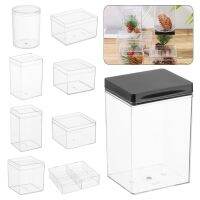 1PC Clear Plastic Storage Box Transparent Square Multifunctional Display Case Cosmetic Organizer Sweet Candy Jewelry Gift Holder Tool Storage Shelving