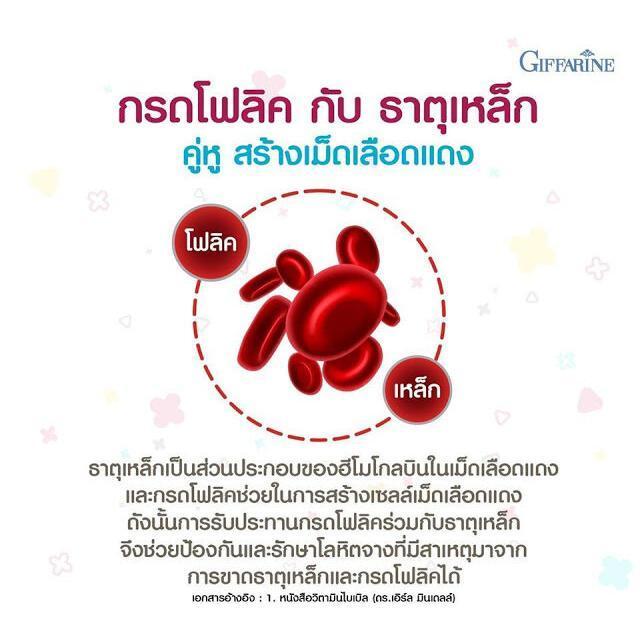 โฟลิค-โฟลิก-โฟลิคกิฟฟารีน-โฟลิกกิฟฟารีน-เสริมธาตุเหล็ก-nutri-folic-giffaring