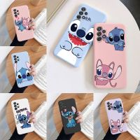 For Samsung Galaxy A32 4G A 32 5G Camera Protect Soft Cover Silicone Cartoon Lilo Stitch Phone Case Funda For Samsung A32 Coque Phone Cases