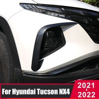 ABS ฝาครอบมีดลมคิ้วไฟตัดหมอกหน้ารถยนต์สำหรับ Hyundai Tucson NX4 2021 2022 2023 Essorie ไฟตัดหมอกคิ้วตา L