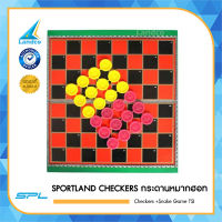 SPORT LAND CHECKERS กระดาน หมากฮอท กระดาษ (Checkers) + เบี้ย