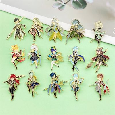 【DT】hot！ New Anime Game Cartoon Characters Around Metal Enamel Brooches Fashion And Exquisite Badges Fans Pins Jewelry