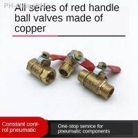 ✣□☎ 1/8 1/4 3/8 1/2 BSP Female Male Thread Two Way Brass Pneumatic Shut Off Ball Valve Pipe Fitting Connector Coupler Adapter