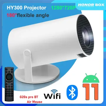 Android 11 MINI Projector Portable Theater Home Cinema HY300 LED 3D  Videoprojector WIFI SmartPhone for 1080P 4K Via HD Smart TV
