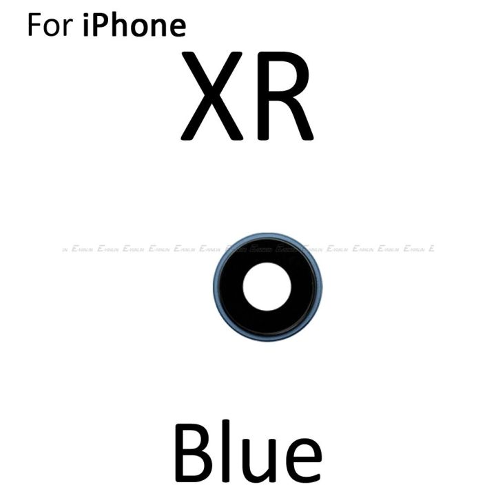 กระจกกล้องมองหลังด้านหลังฝาครอบวงแหวนเลนส์สำหรับ-iphone-xr-xs-max-พร้อมอะไหล่ทดแทนที่ยึดเฟรม