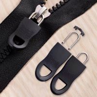 3PCS Detachable Metal Zipper Pull Tags Zip Fixer For Jacket Black Zipper Puller Slider Travel Bag Suitcase Clothes Tent Backpack