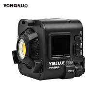 YONGNUO YNLUX100ขนาดกะทัดรัด LED ไฟวิดีโอซังการถ่ายภาพเติมแสง100วัตต์ Bowens ภูเขาสำหรับการถ่ายภาพบุคคลกลางแจ้ง Vlog สดสตรีมมิ่งวิดีโอ