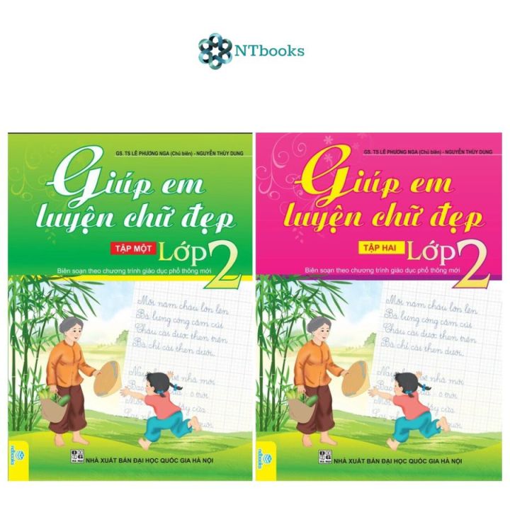 Sách Chính Hãng] Sách Giúp Em Luyện Chữ Đẹp Lớp 2 Tập 1 + Tập 2 ...