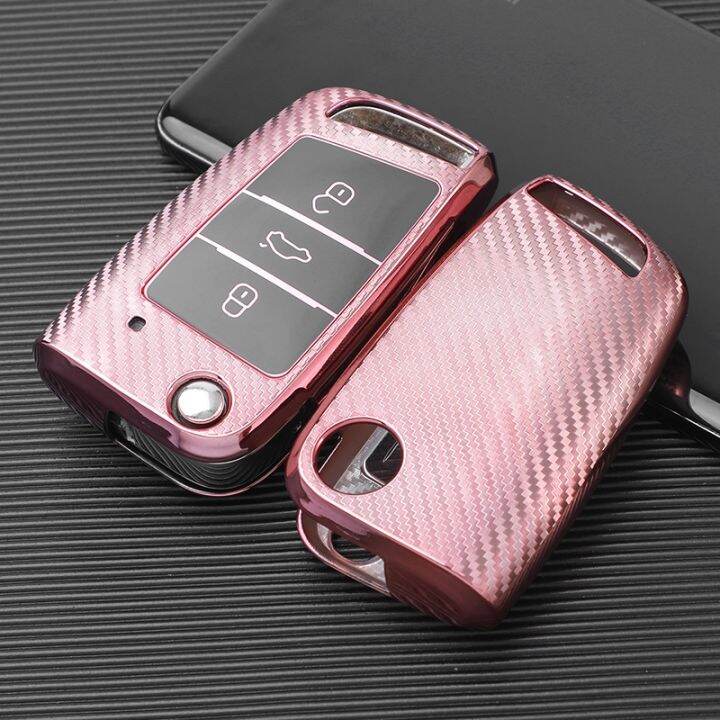 huawe-tpu-car-key-case-cover-holder-for-vw-volkswagen-tiguan-golf-7-mk7-polo-for-skoda-kodiaq-rapid-octavia-key-chain-ring-protector