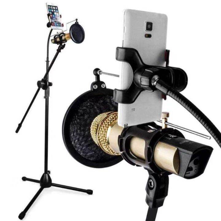 K12 K11 Microphone Stand PRO 360° Rotating Portable Long Stand For