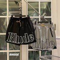 168Q RHUDE New York limited 3M reflective letter printed High Street beach pants five-point shorts loose sports casual pants dd