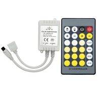 ▪►✾ 24 Key IR Remote Dimmer Adjust Brightness Wireless Controller with DC Plug for DC12V-24V Dual Color Temperature Led Strip Light