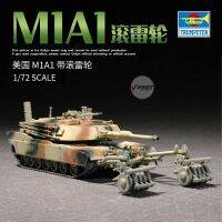 07278ล้อโรลเลอร์ชุดประกอบโมเดล1/72อเมริกัน M1A1ซูเปอร์แบบทหาร