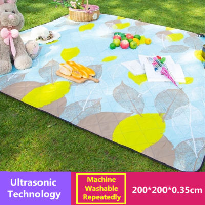 Machine Washable 200*200cm Picnic Outdoor Camping Mat Beach Tent Blanket Children Plaid Baby Rug Moisture-Proof Pad