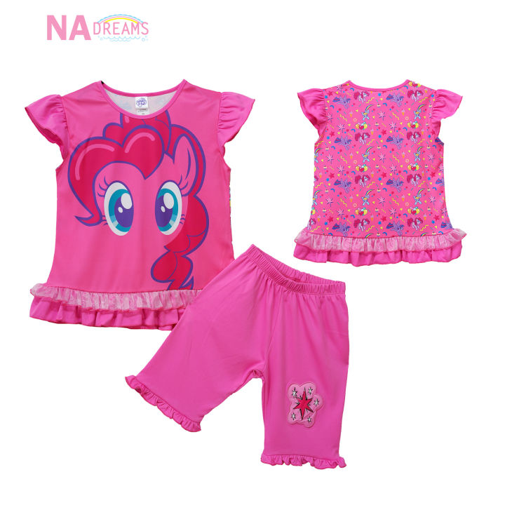 my-little-pony-ชุดเซ็ตเด็ก-ชุดเสื้อกางเกงเด็กหญิง-ลายการ์ตูน-โพนี่-pony-จาก-nadreams-เสื้อ-กางเกง-ชุดเสื้อกางเกง