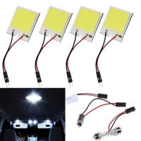 Automobile White 18 24 36 48 COB LED Dome Map Light Bulb Auto Car Interior Panel Lamp T10 BA9S Festoon Adapter DC 12V Roof Lamp