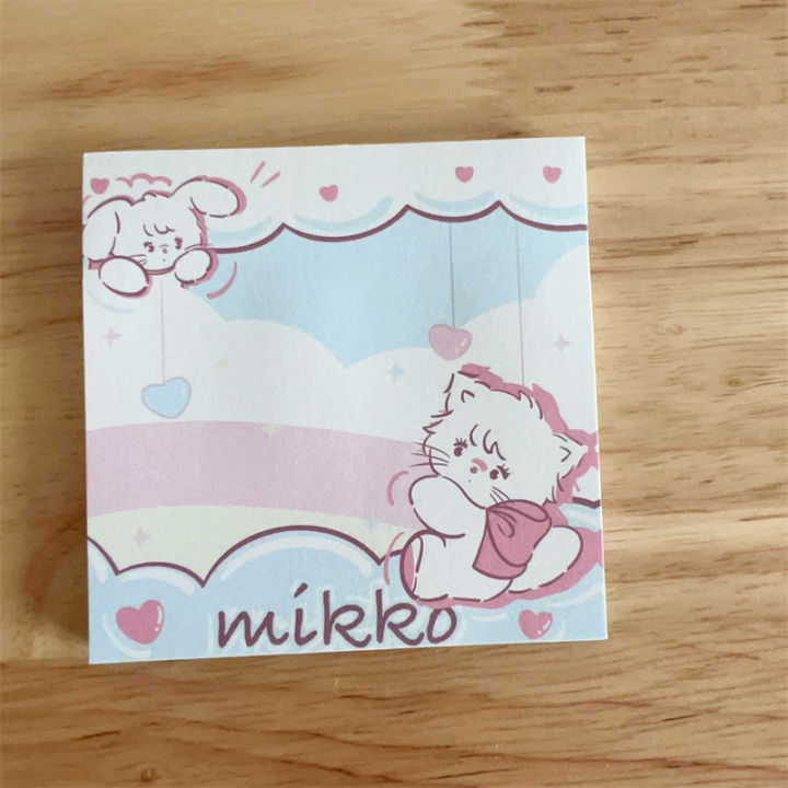 mikko-pink-cat-sticky-note-cartoon-cute-pad-stickable-note