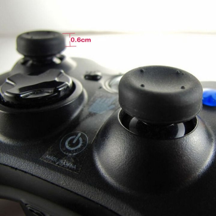 เกมแพดจับจอยสติ๊กแบบกดหัวนิ้วโป้งหมวกแบบติดสูงกว่าฟิล์มป้องกันสำหรับโซนี่เพลย์สเตชั่น-dualshock-3-4-ps3-ps4โปรตัวควบคุม-xbox-360ที่บางเฉียบ