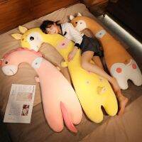 Boneka แบบหนีบขาสำหรับผู้หญิงของเล่นตุ๊กตาหมอนอิงลายแถบยาวน่ารักสำหรับผู้หญิงเตียงนอนเรียบง่ายสำหรับเด็กผู้ชายสำหรับช้อปปิ้ง