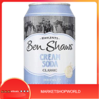 (แพ็ค 2 กระป๋อง)Cream Soda Classic Ben Shaws 330 ml/ครีมโซดาคลาสสิค เบนชอว์ 330 มล