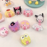 Sanrio Acrylic Clip Fixed Paper Book Pocket Lovely Heart Transparent PP Clips Swallowtail Stationery