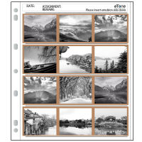 【User-friendly】 【NEW】 10 PCS 120 Binder Archival File Film Storage Page Sheets B &amp; W Negative Slide