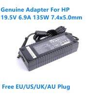 อะแดปเตอร์แหล่งกระจายไฟ AC 6.9A 19.5V 135W HSTNN-LA01-E HSTNN-DA01ของแท้สำหรับคอมแพค HP 8000 NC6120 NX8420 Charger Laptop 8540W