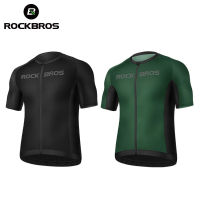 ROCKBROS เสื้อปั่นจักรยานแขนสั้น,เสื้อเจอร์ซีย์ใส่เล่นกีฬาปั่นจักรยานสำหรับผู้ชายผู้หญิงเสื้อผ้าระบายอากาศแห้งเร็วสำหรับฤดูใบไม้ผลิสำหรับจักรยาน