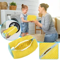 Shoe Washing Net Polyester Brocade Shoe Protection Washing Bag O6K6