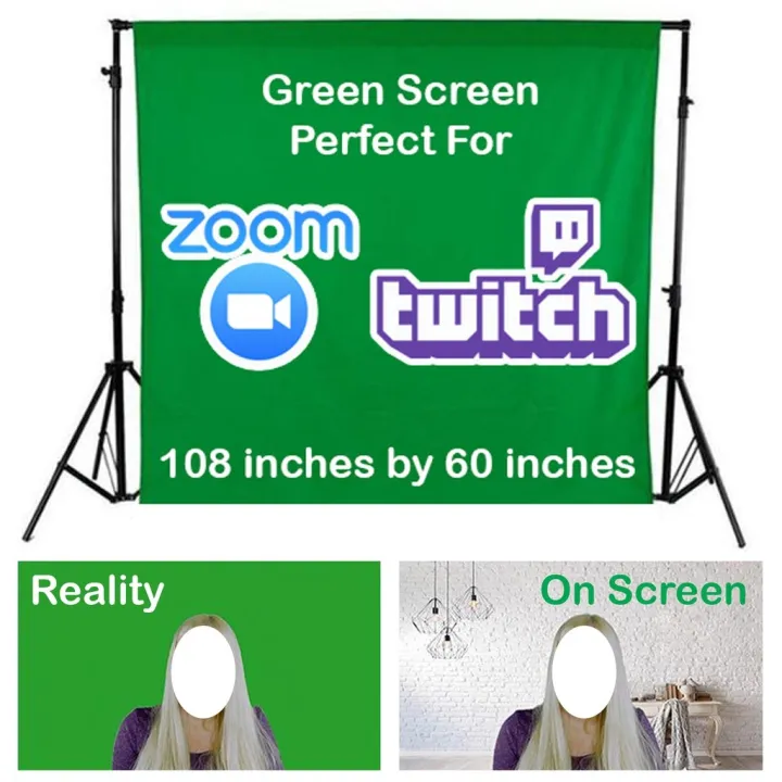 Green Screen Background for Zoom Twitch Lazada PH