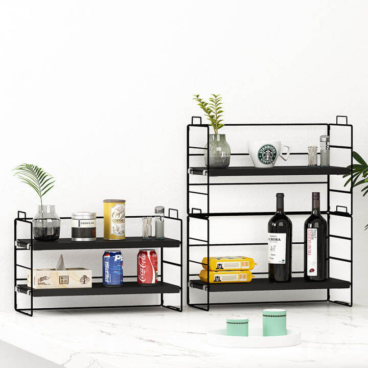 Dining table storage multilayer cup rack kitchen table snack finishing