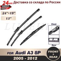 ๑▫ Wiper Front Rear Wiper Blades Set For Audi A3 8P 2005 2006 2007 2008 2009 2010 2011 2012 Windshield Windscreen 24 quot; 19 quot; 13 quot;