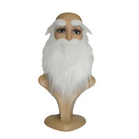 feibeinan66 Party Performance props Santa claus สีขาวเคราสีขาวชุดคิ้ว hallowee